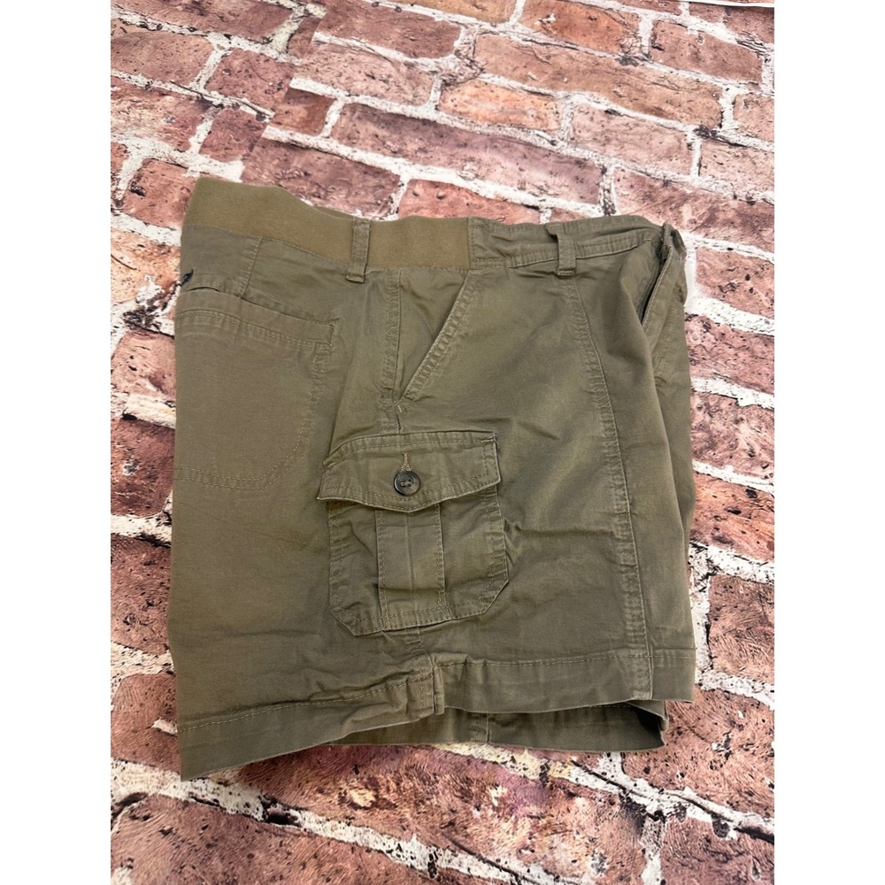 Lee Relaxed Fit Mid Rise Cargo Shorts Olive Green Women's Size 10 Summer Staple - Picture 5 of 13